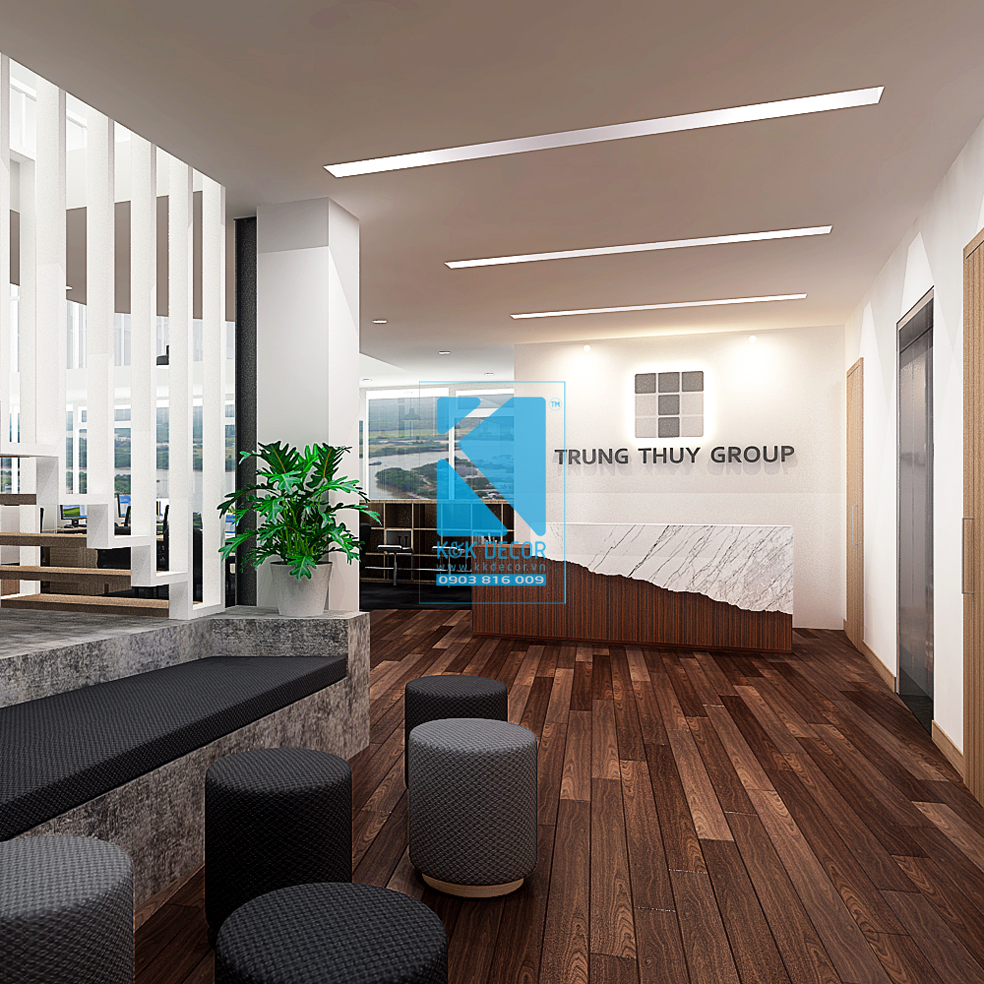 Thiết kế thi công nội thất VP Trung Thủy Group (TTG)